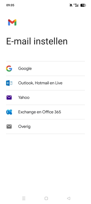 Selecteer Google