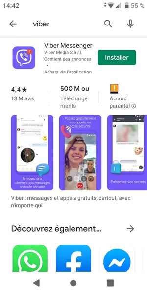 Sélectionnez l'appli