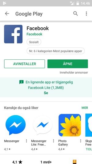 Velg ÅPNE