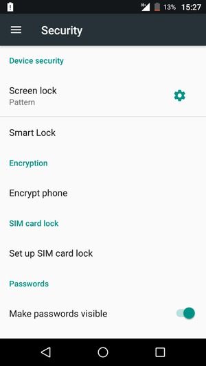 To change the PIN for the SIM card, return to the Security menu and select Set up SIM card lock