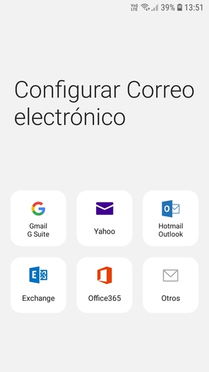 Seleccione Gmail G Suite