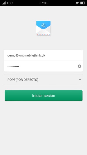 Introduzca su dirección de correo electrónico y contraseña