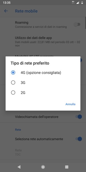 Seleziona la tua opzione preferita