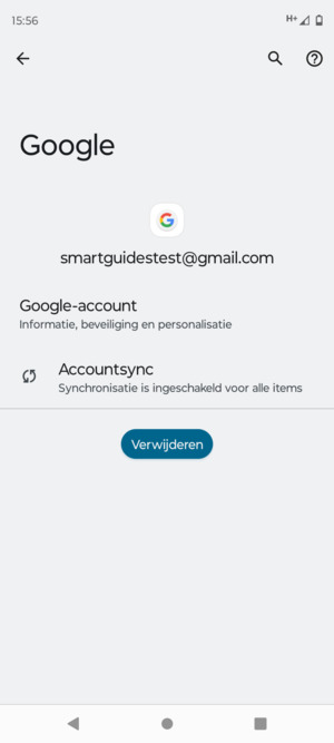 Selecteer Accountsync