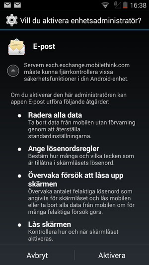 Velg Aktivera