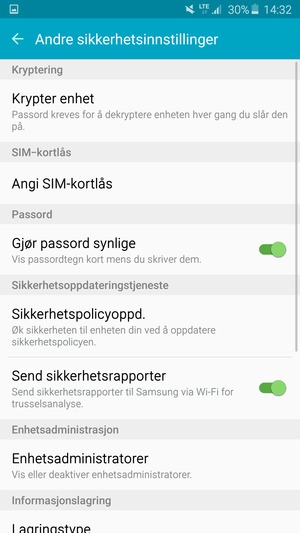 Velg Angi SIM-kortlås