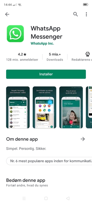 Vælg Installer