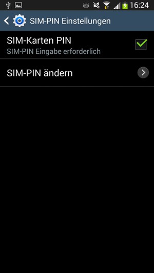 Wählen Sie SIM-PIN ändern