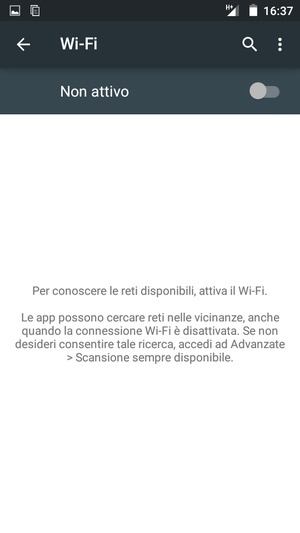 Attiva Wi-Fi
