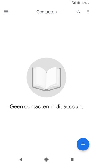Selecteer de Menu-knop