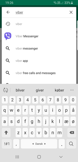 Inserisci il nome dell'app e seleziona Ricerca