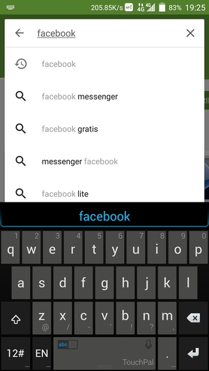 Inserisci il nome dell'app e seleziona Ricerca