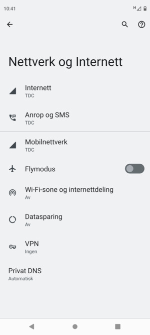 Velg Mobilnettverk