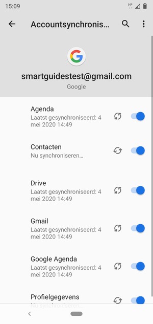 Uw contactpersonen van Google worden nu gesynchroniseerd met uw telefoon