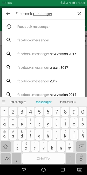 Saisissez le nom de l'appli et sélectionnez Rechercher