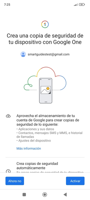Seleccione Activar