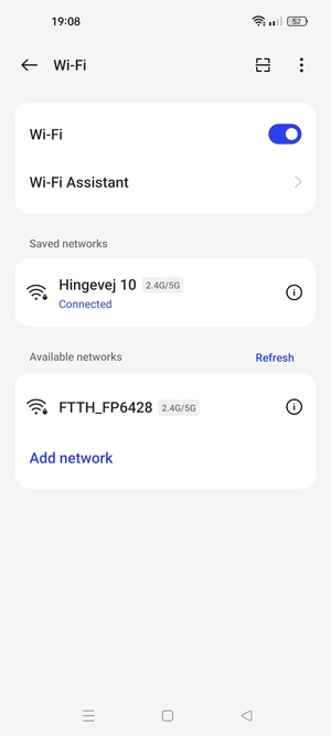 You are now connected to the Wi-Fi network