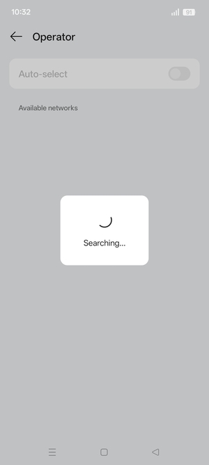 Wait for the search to finish