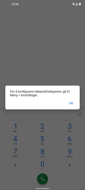 Hvis personsvar ikke er innstilt, velg OK