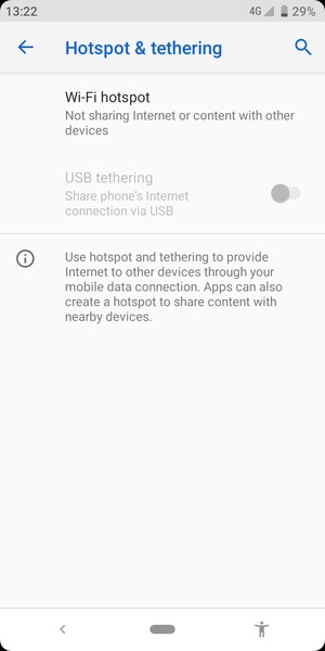 Select Wi-Fi hotspot