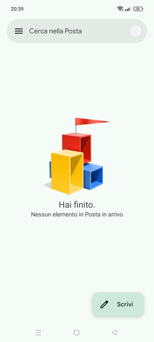 Il tuo account è pronto per l'uso