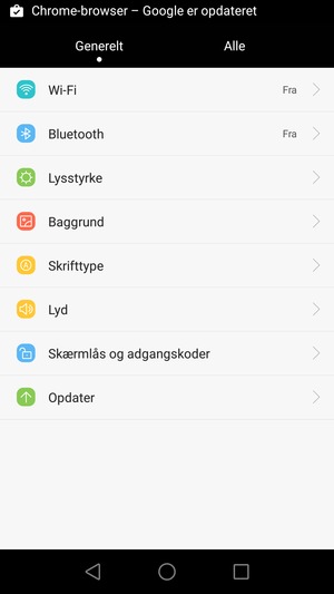 Vælg Wi-Fi