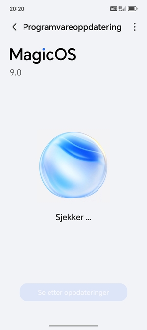 Vent til søket er ferdig