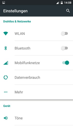 Wählen Sie WLAN