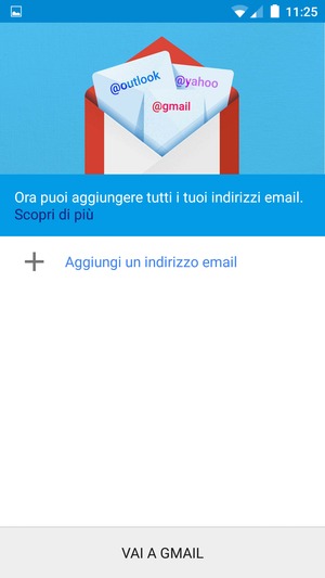 Seleziona Aggiungi un indirizzo email