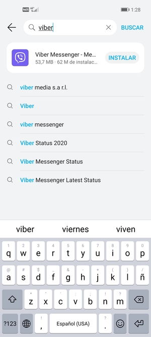 Introduzca el nombre de la aplicación y seleccione BUSCAR