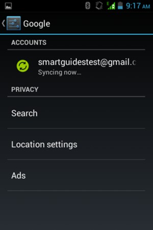 Select your account