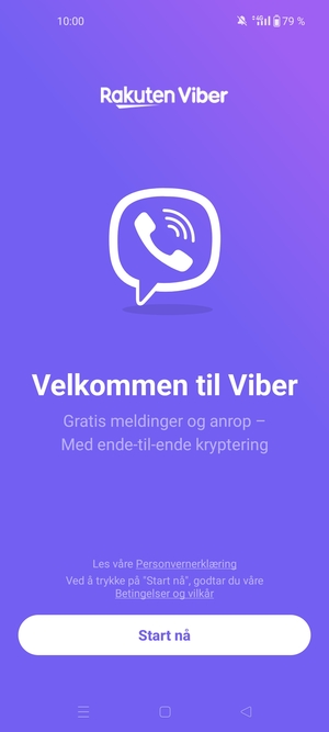 Applikasjonen er klar til bruk