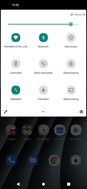 Slå av Wi-Fi og Bluetooth