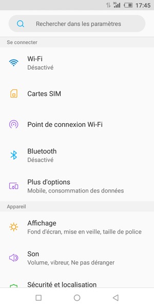 Sélectionnez Point de connexion Wi-Fi