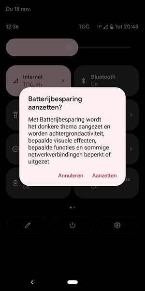 Selecteer Aanzetten