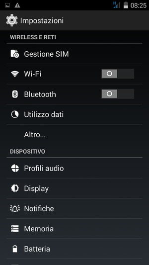Seleziona Altro...