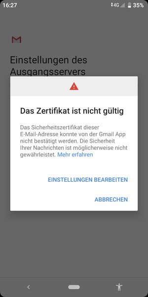 Wählen Sie EINSTELLUNGEN BEARBEITEN
