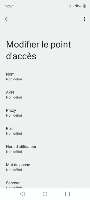 Saisissez les informations MMS