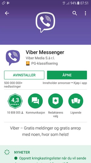 Velg ÅPNE