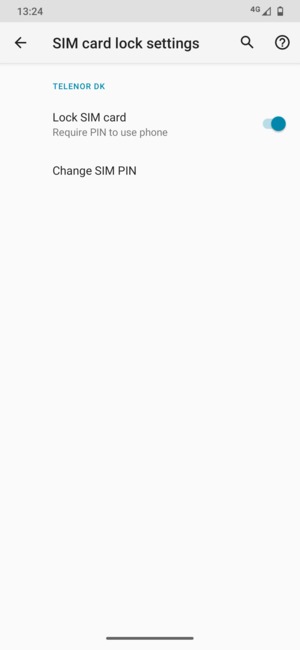Select  Change SIM PIN