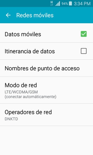 Seleccione Nombres de punto de acceso
