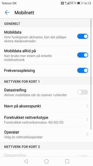 Velg Navn på aksesspunkt