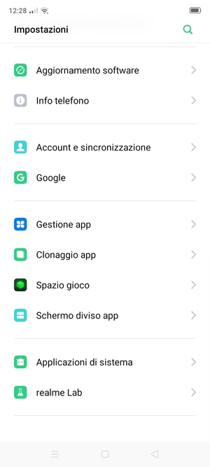 Scorri e seleziona Aggiornamento software