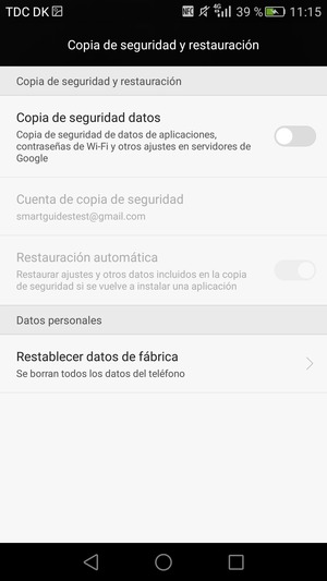Active Copia de seguridad datos