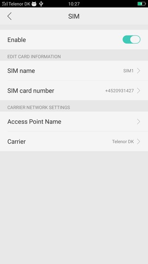 Select Access Point Name