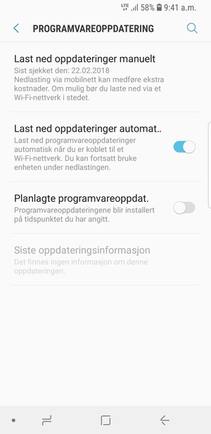 Velg Last ned oppdateringer manuelt