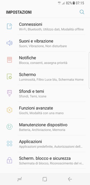 Seleziona Connessioni