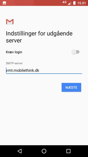 Slå Kræv login fra og vælg NÆSTE