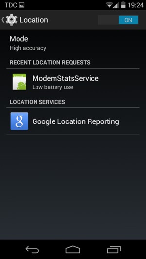 Turn off Location