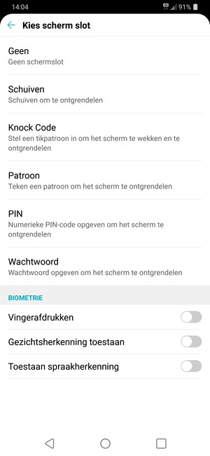 Selecteer Patroon